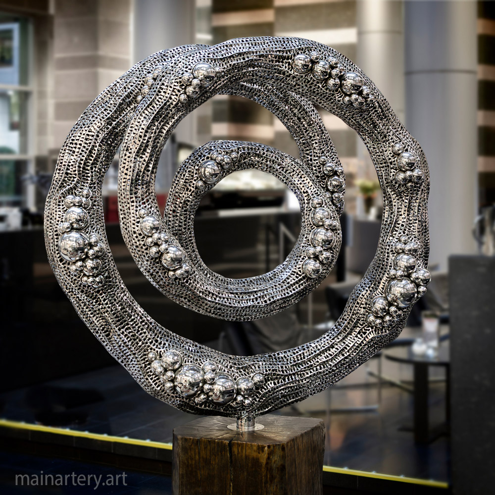 Cover: Spiral Galaxy Sculpture