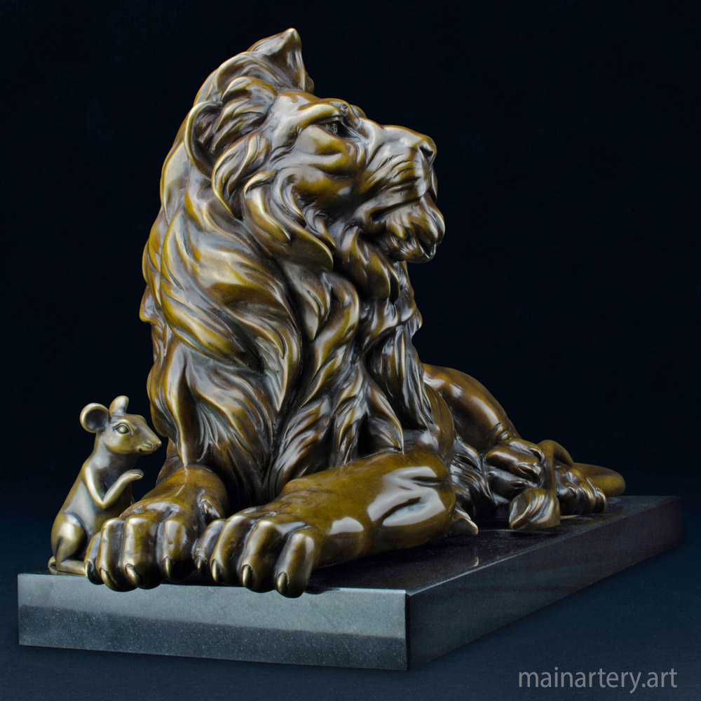 Cover: Leo Lion Sculpture