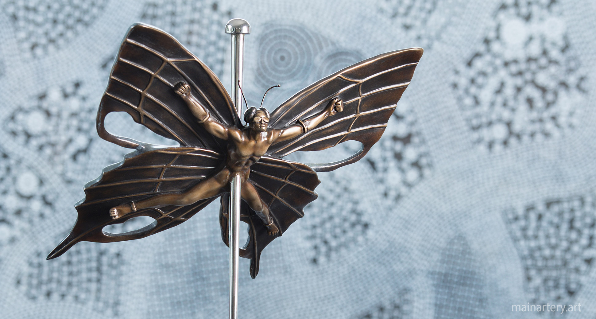 butterfly wings representational artwork tabletop image