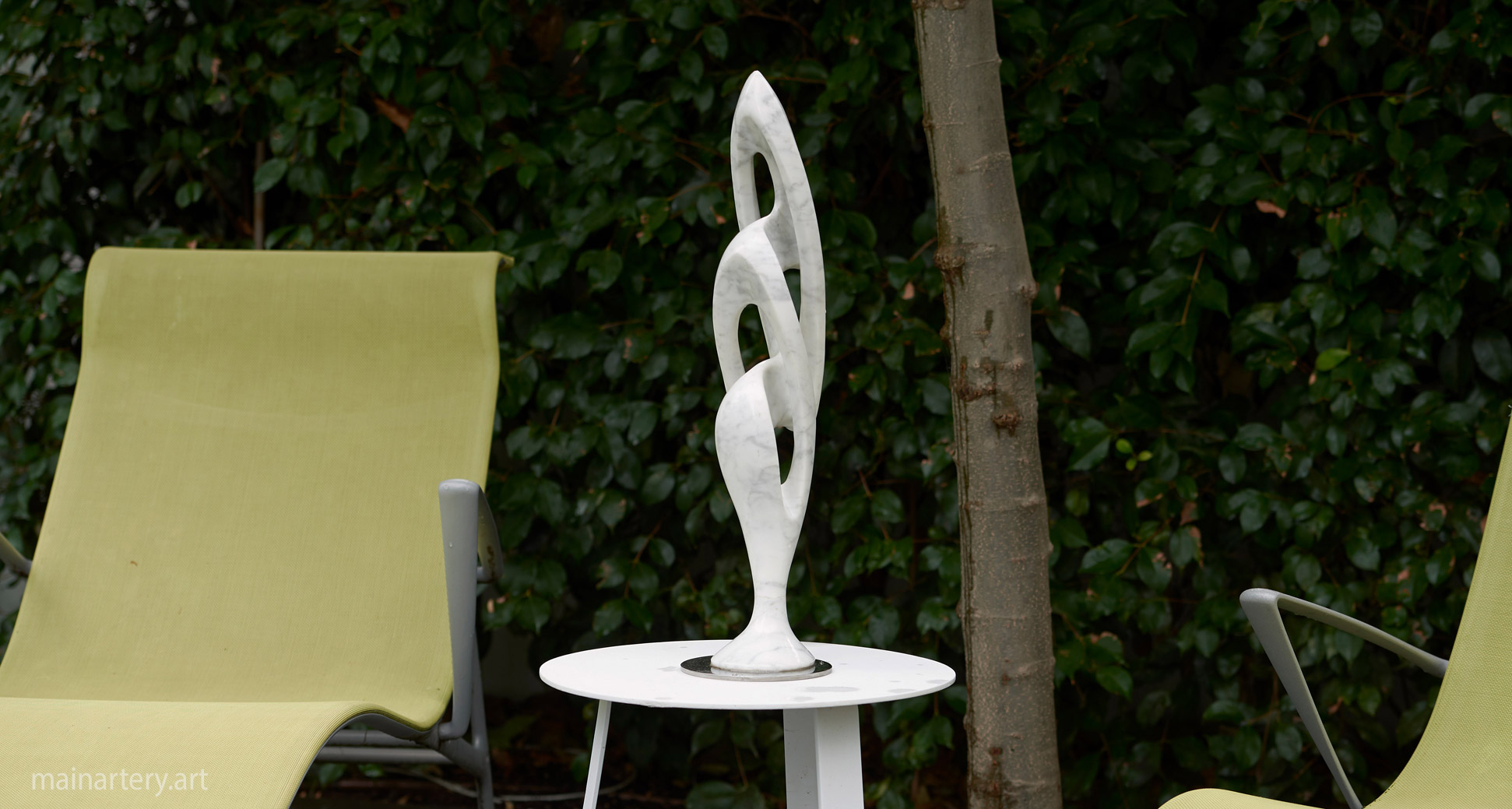 small stone organic forms totem sculpture image