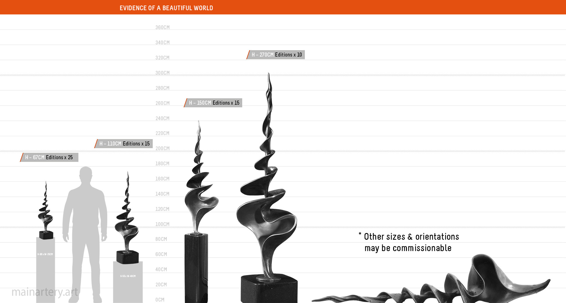 coffee table size evidence of a beautiful world small bronze shell sculpture image