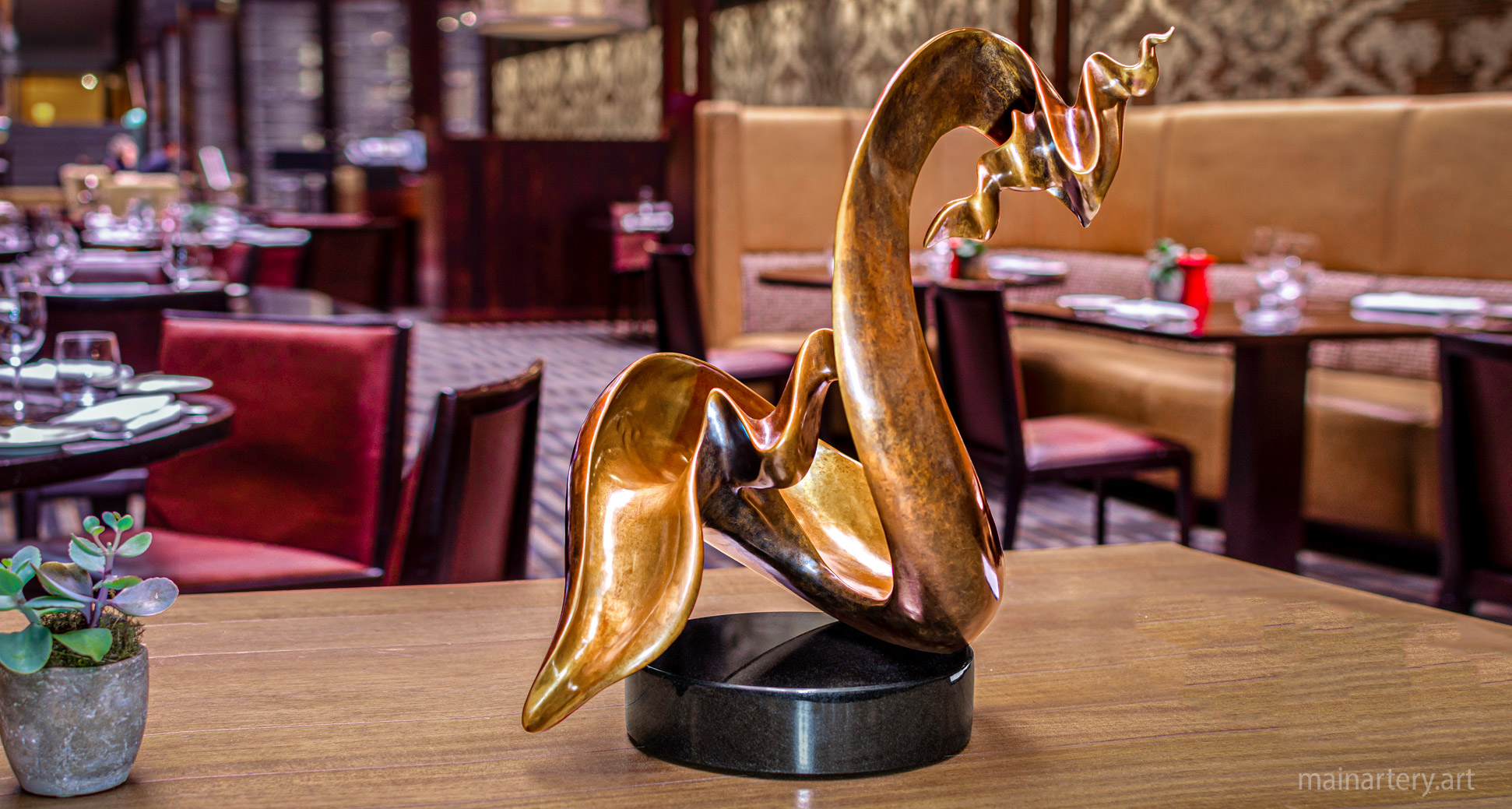 tabletop patina environmental interior sculpture image