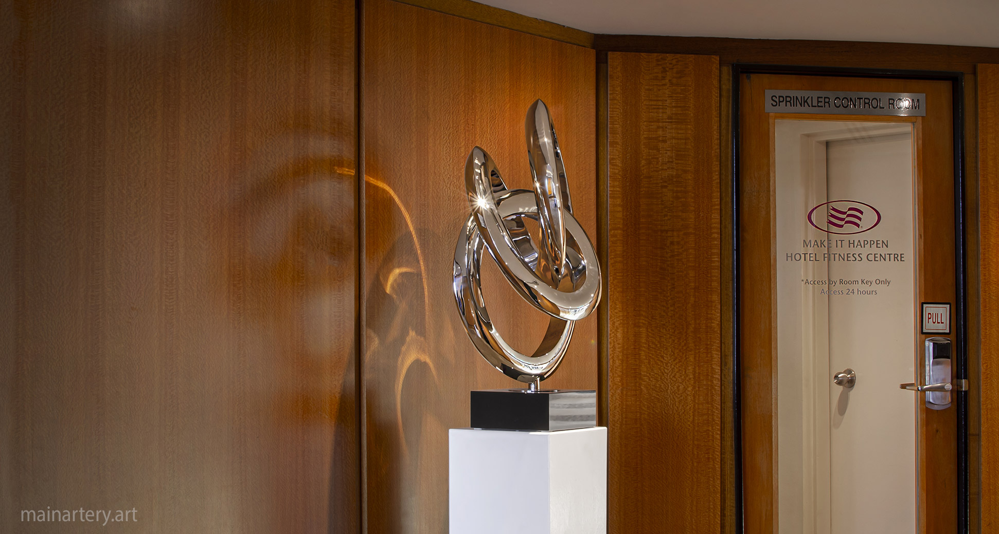 corporate foyer modern sculpture lease hire australia image