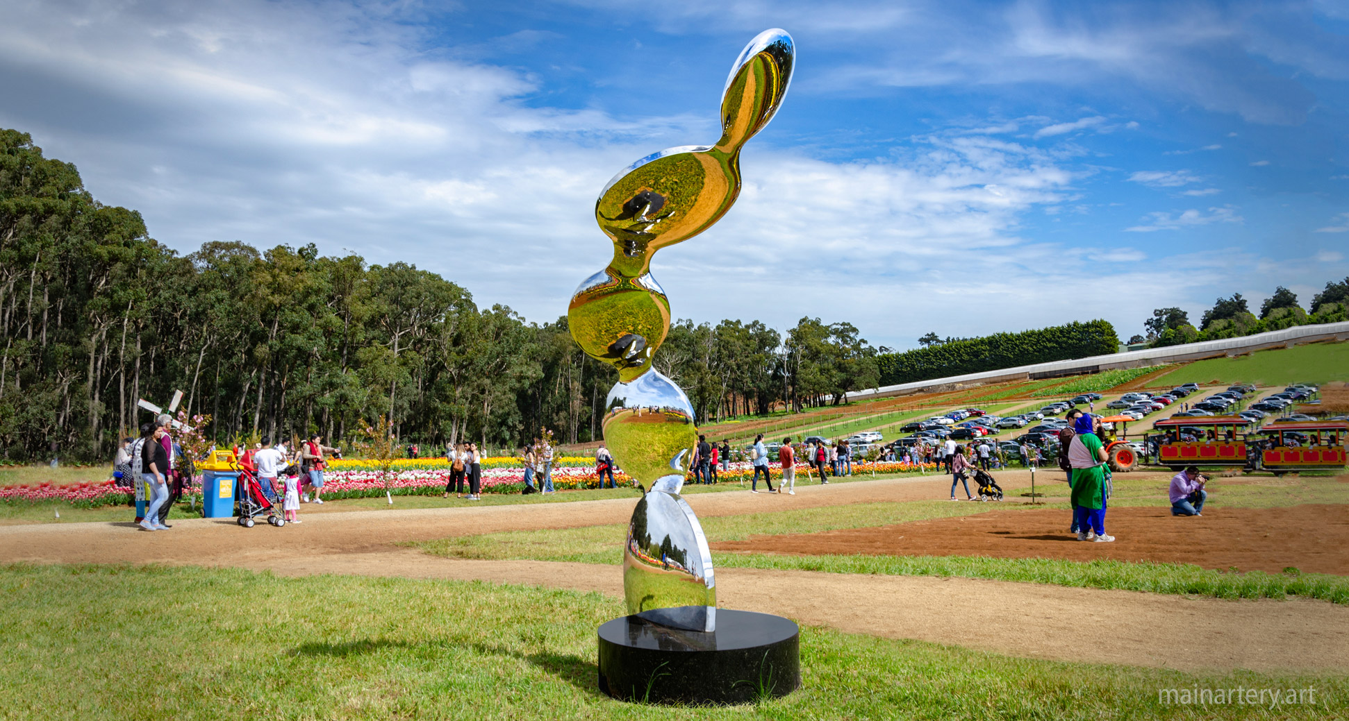 large polished algorithmic estate sculpture image