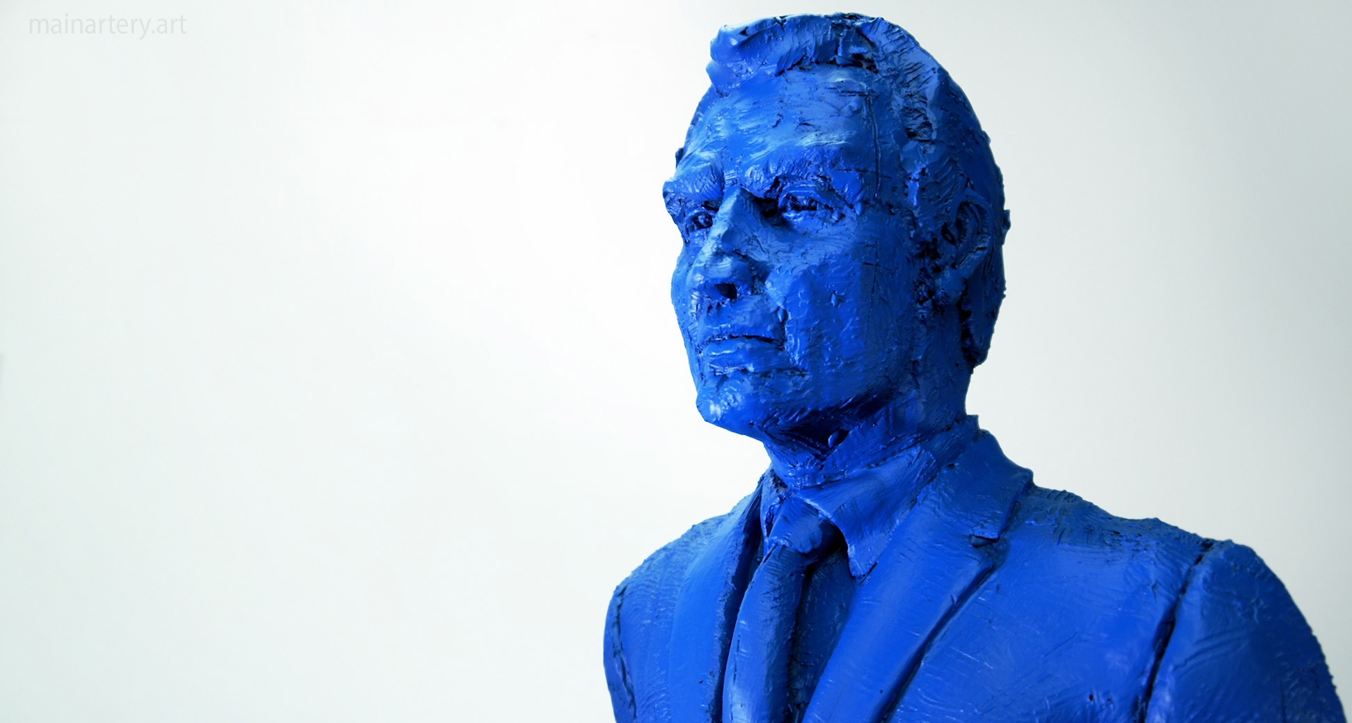 life sized male businessman sculpture image