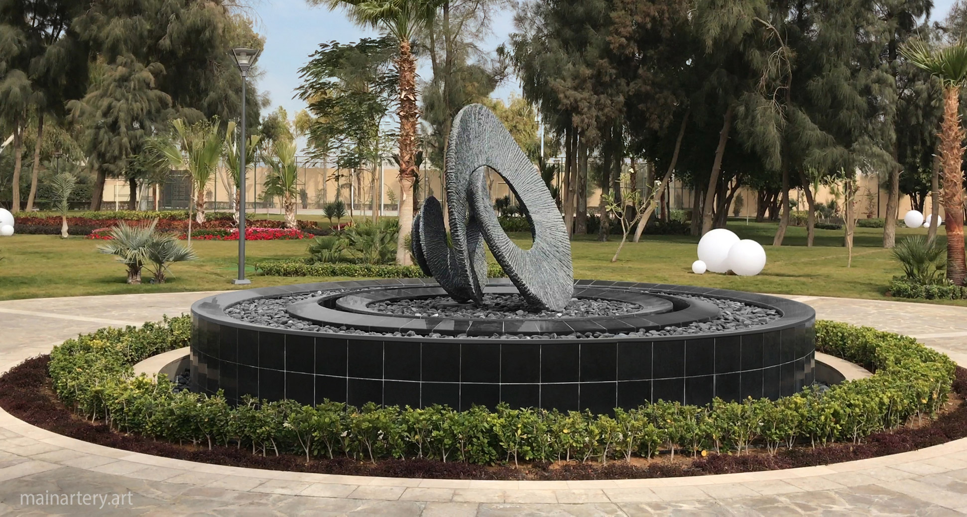 monumental stone contemporary estate sculpture image