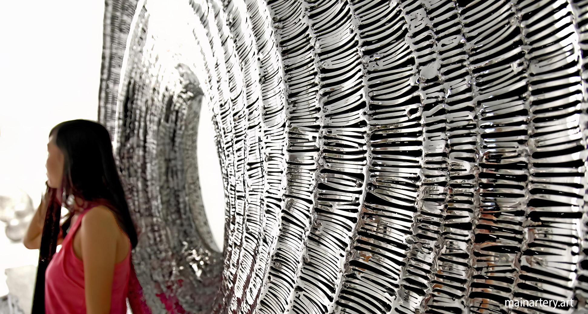 new order giant metal sculpture detail image