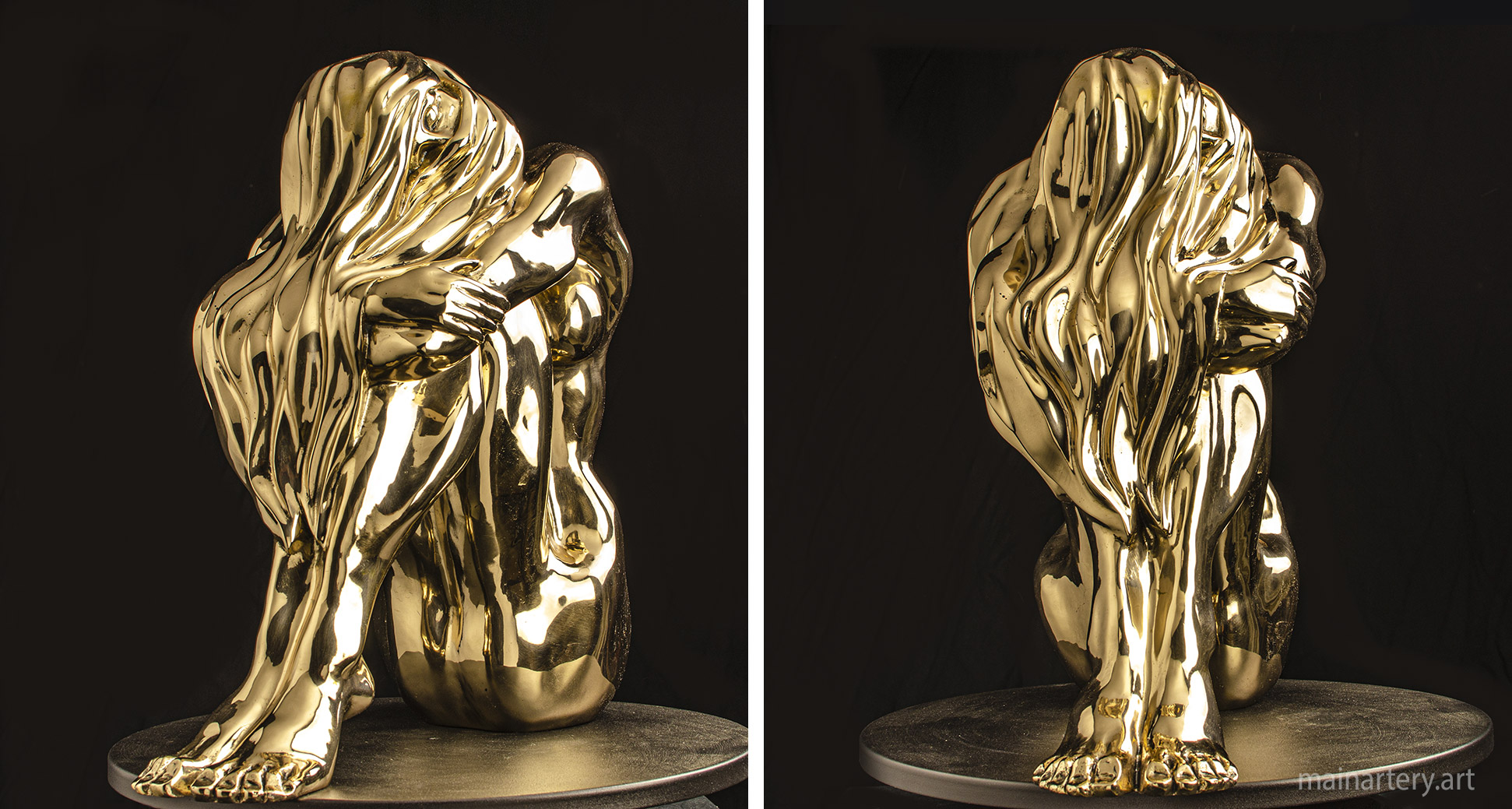 feminine Figurative introspection sculpture artwork image