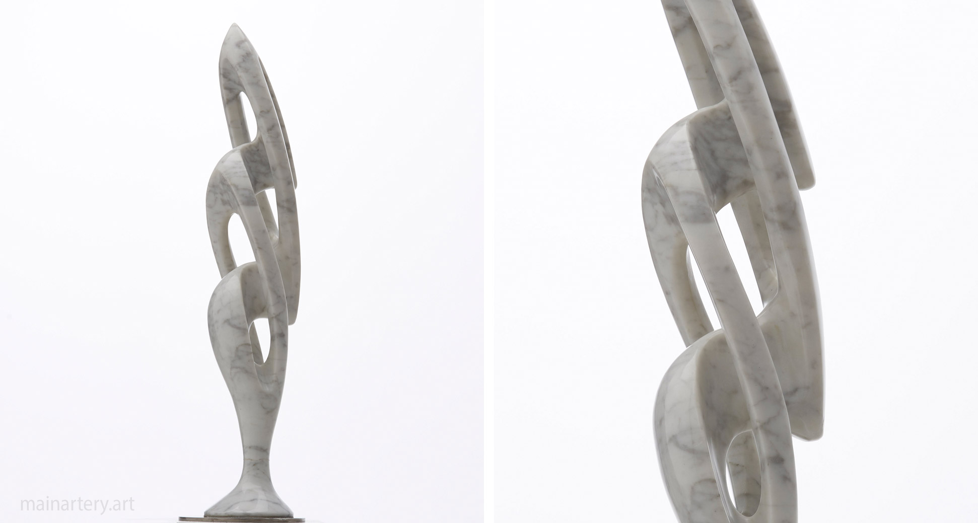 freestanding marble organic interior artwork image