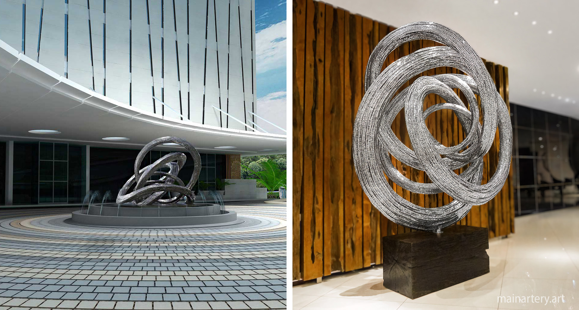 front building organic public sculpture art image