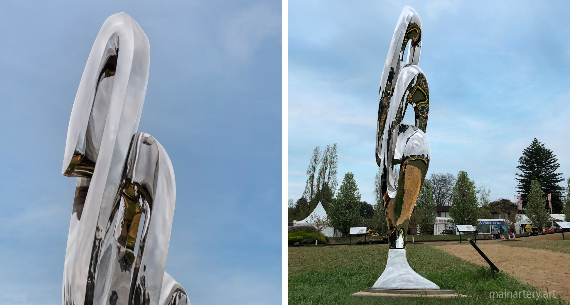 interior metal algorithmic totem sculpture image