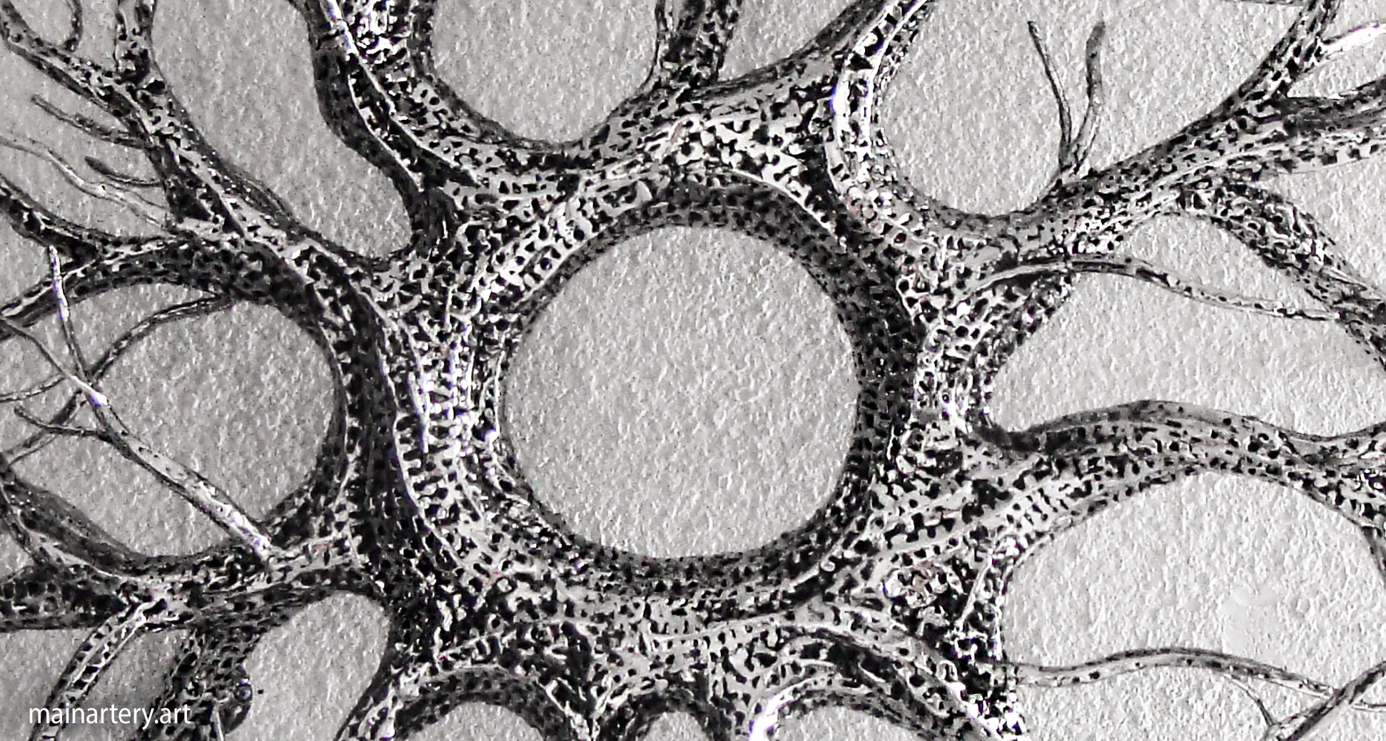 natures cry wall sculpture rustic stainless detail image