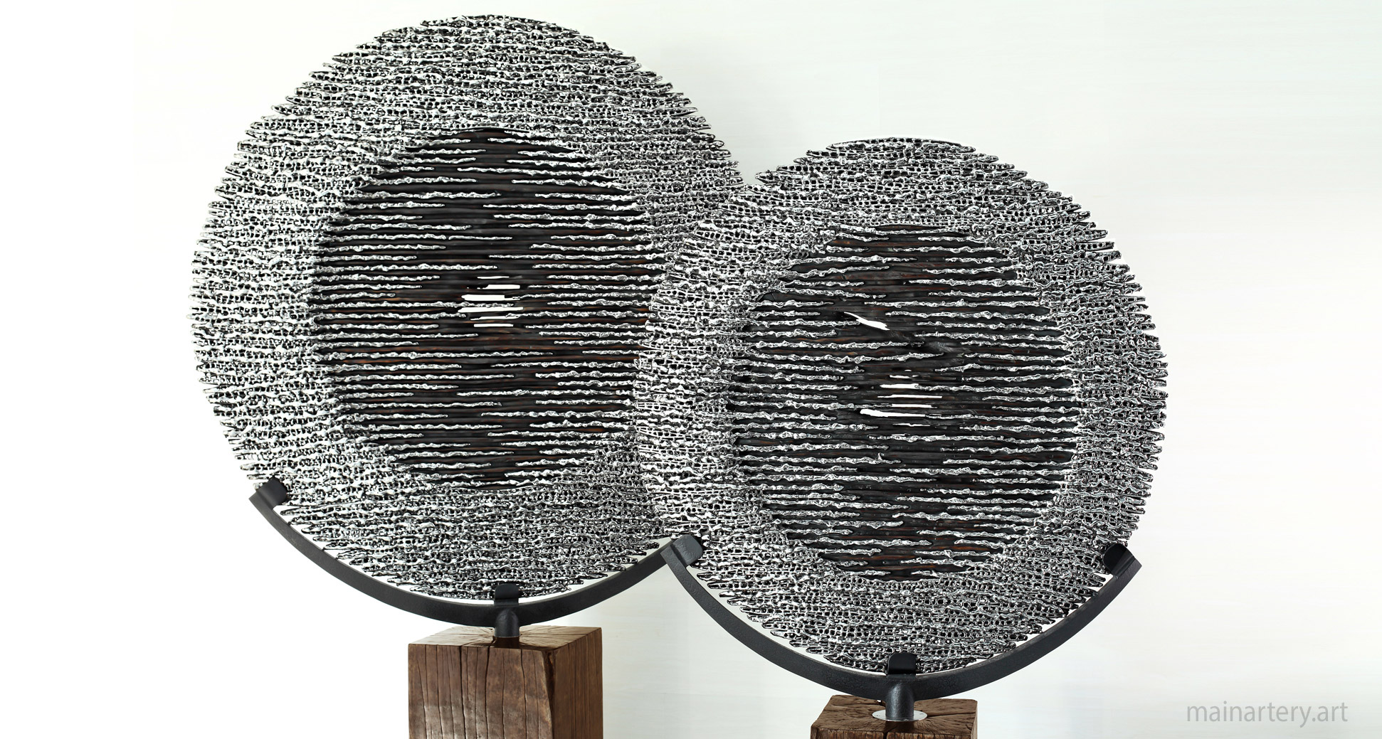 large mirror polished modern interior art image