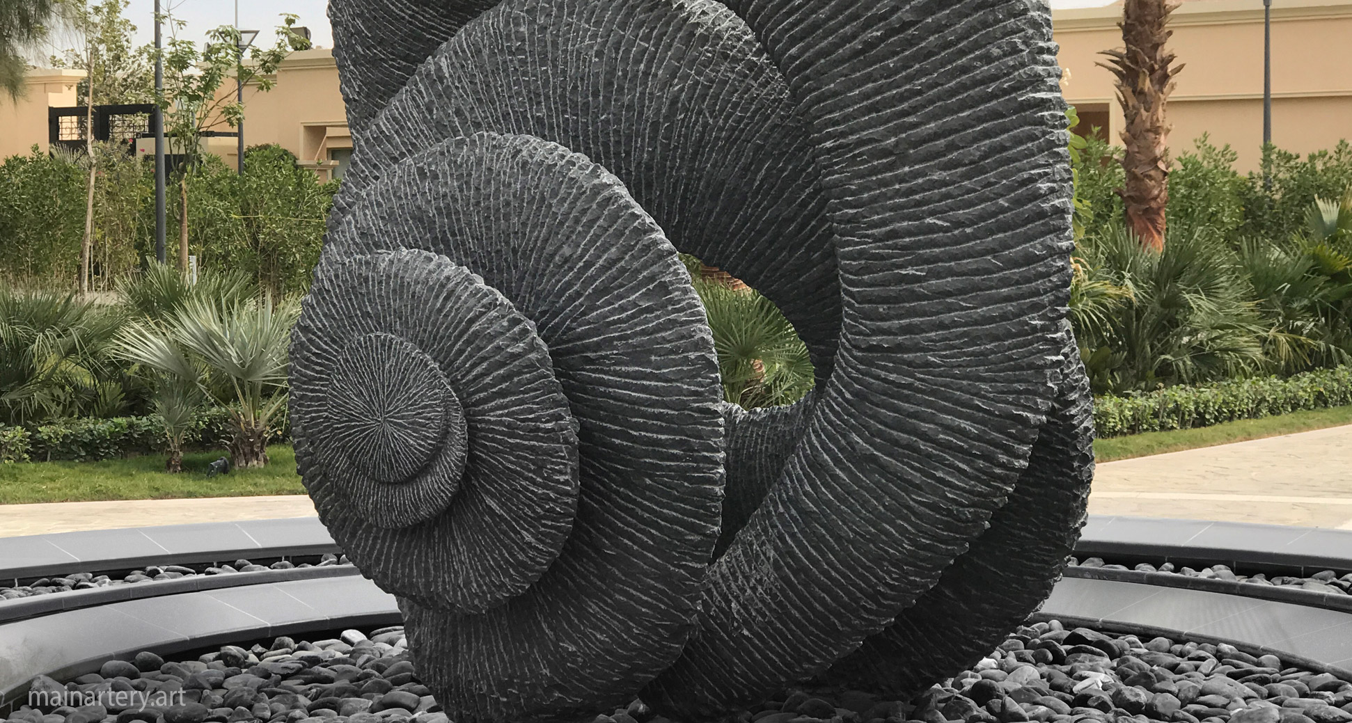 large stone organic landmark sculpture image