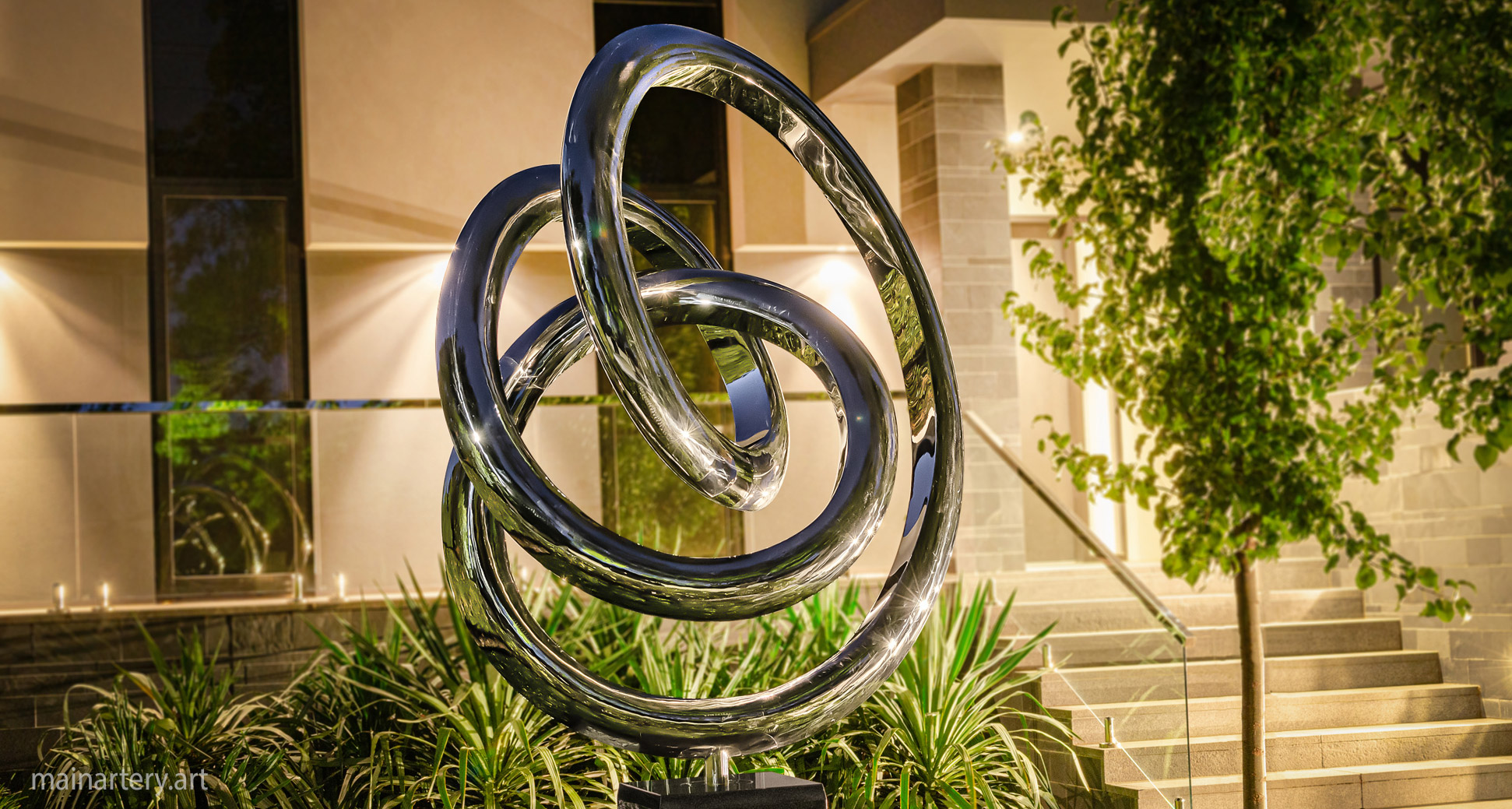 medium mirror polished organic residential artwork image