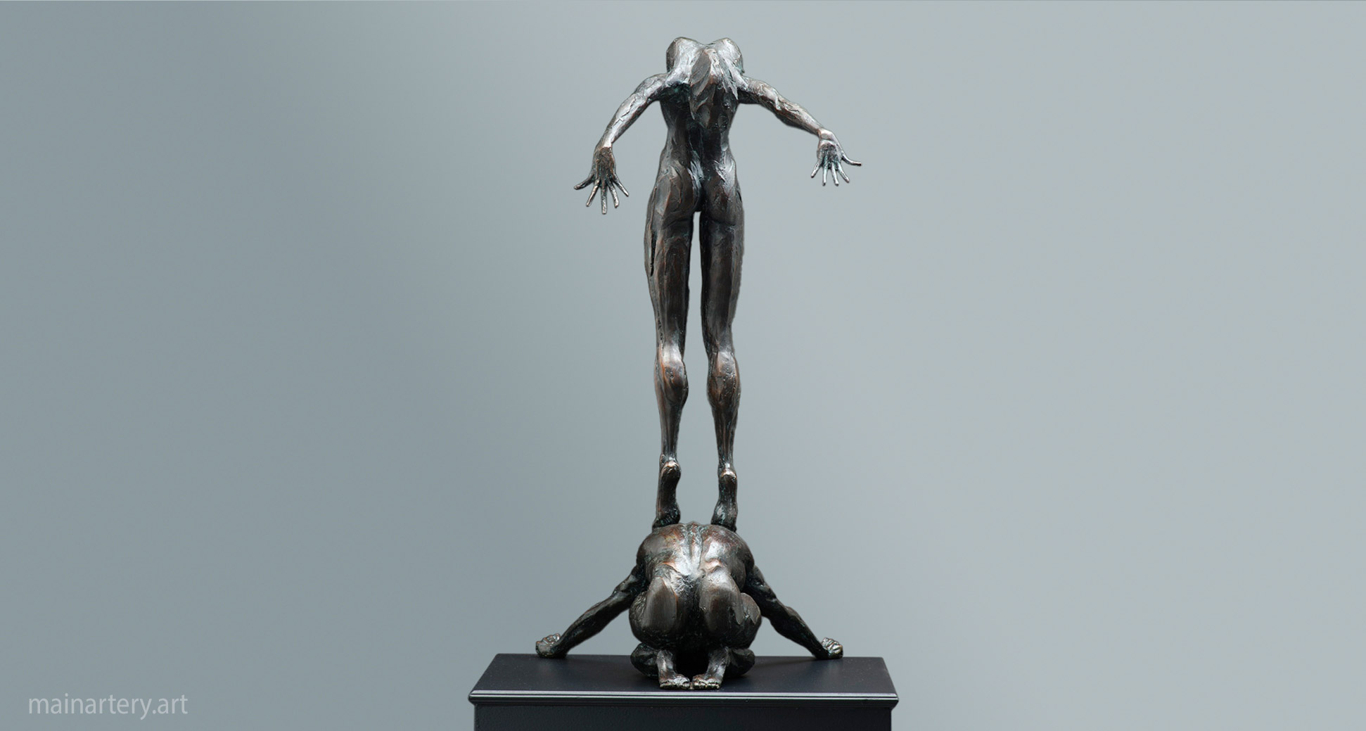 ballet partnership love patina small sculpture image