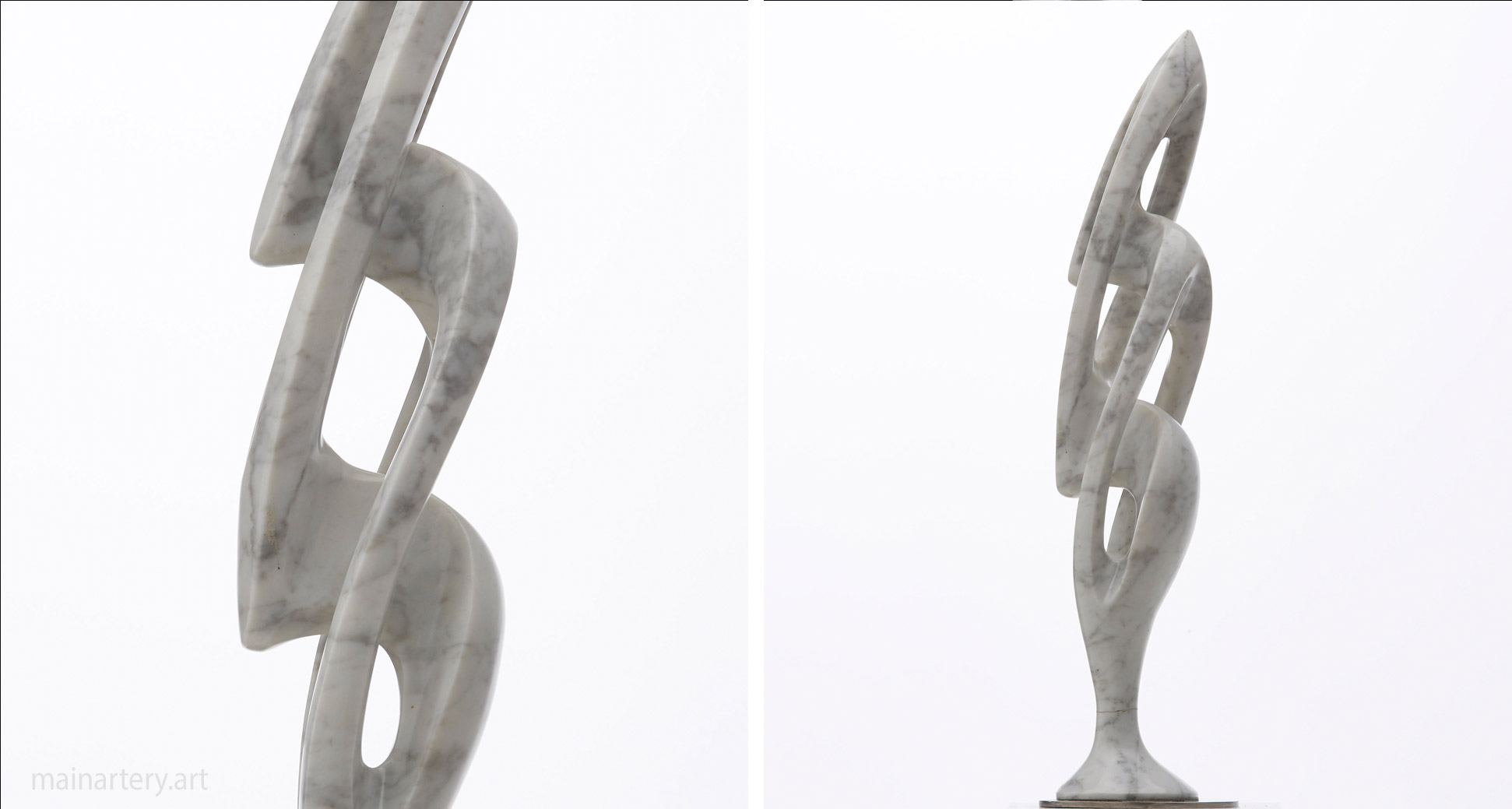 freestanding stone organic totem sculpture image