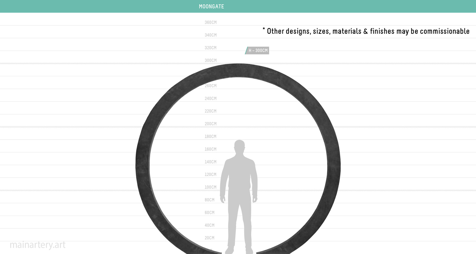 scale diagram mainartery moongate landscape sculpture image