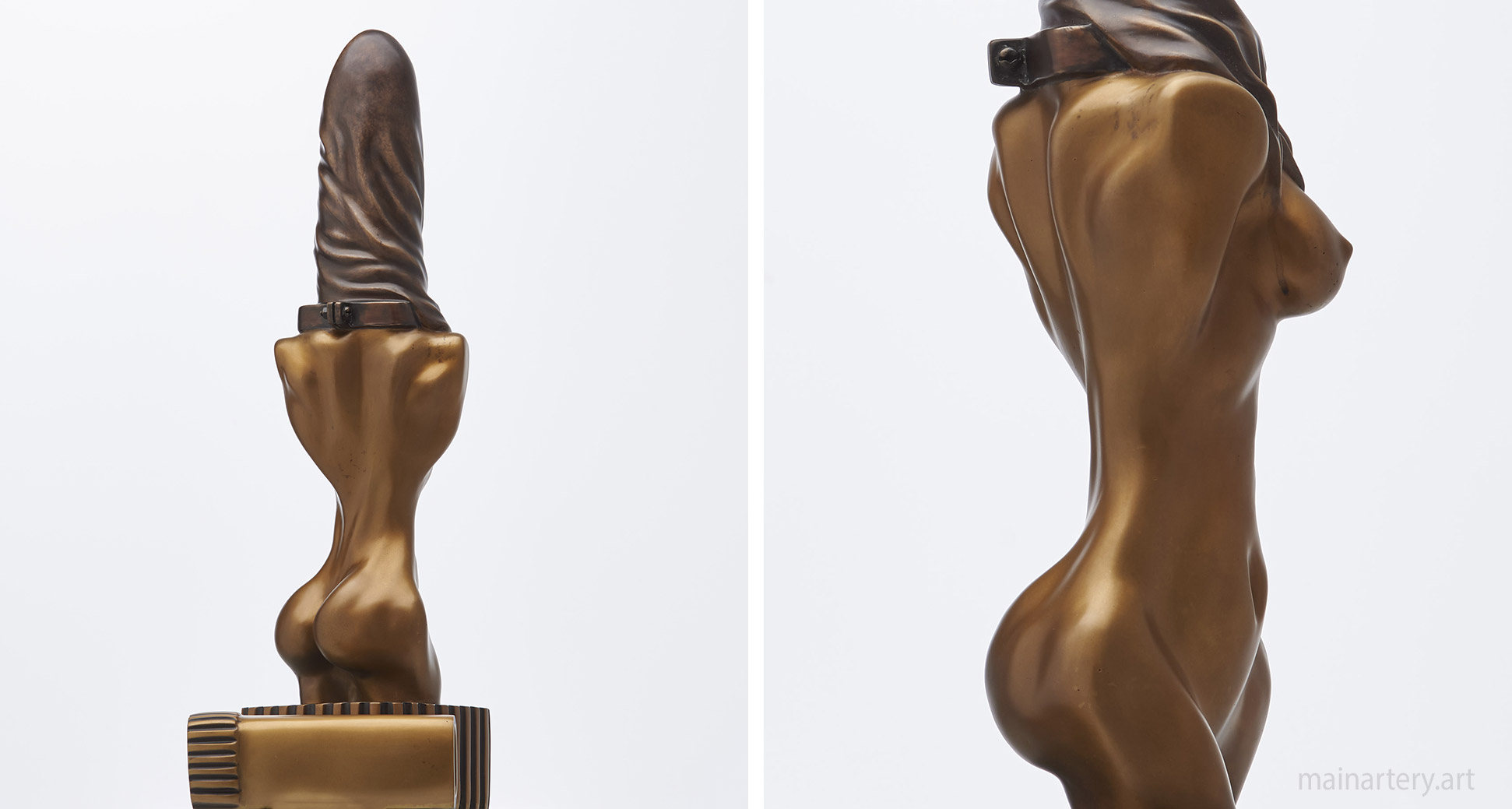 medium bronze nude garden art image